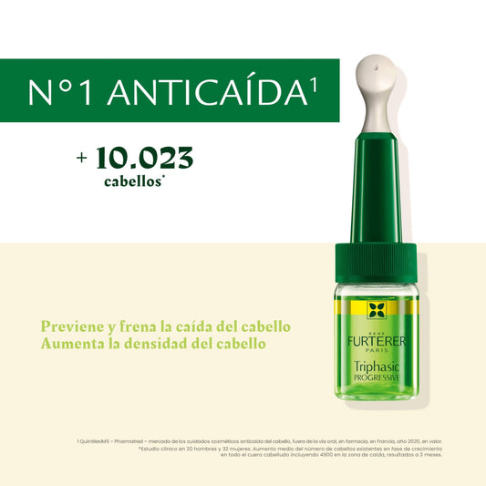 René Furterer Triphaisc Progressive Tratamiento anticaída tópico Caída de cabello progresiva (8 unidades)