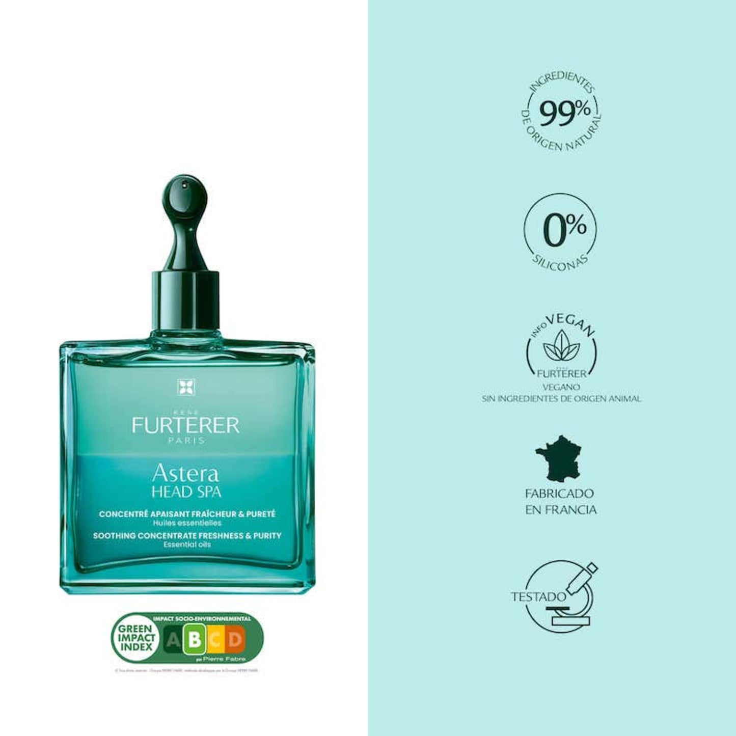 René Furterer Astera Head Spa – Concentrado calmante cuero cabelludo – con aceites esenciales bio 50 ml