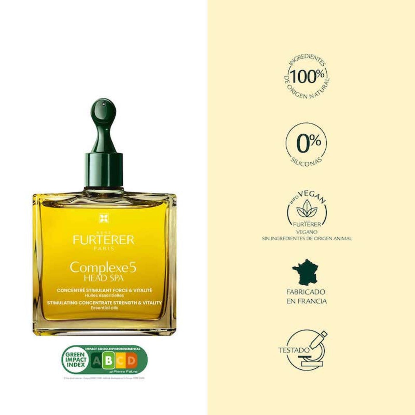 René Furterer Complexe 5 Head Spa – Concentrado cuero cabelludo – con aceites esenciales bio 50 ml